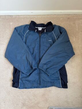Vintage Reebok Men's Blue Zip-zip Windbreaker